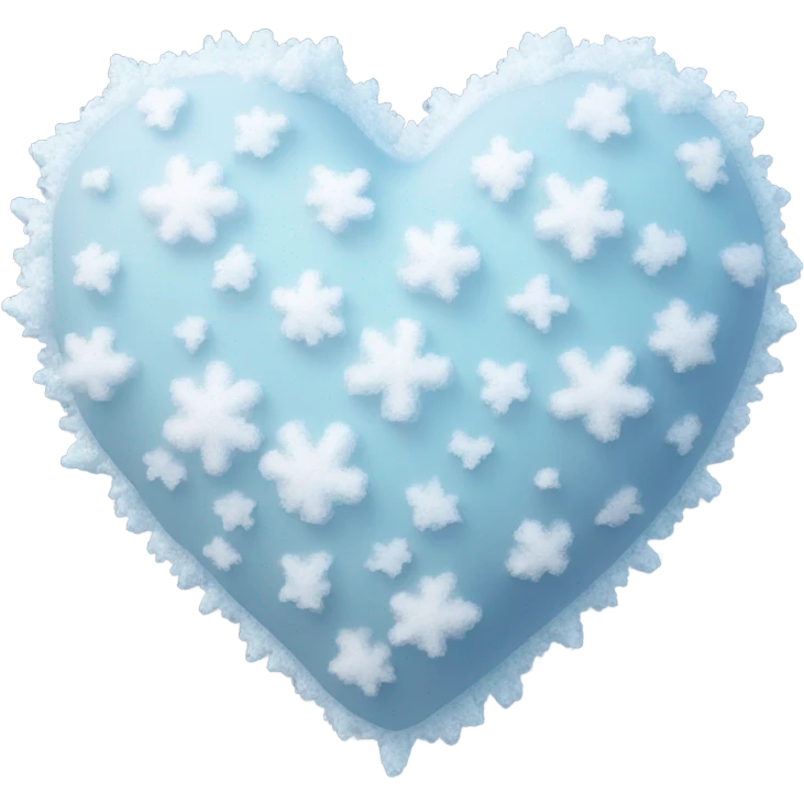 Snow heart emoji