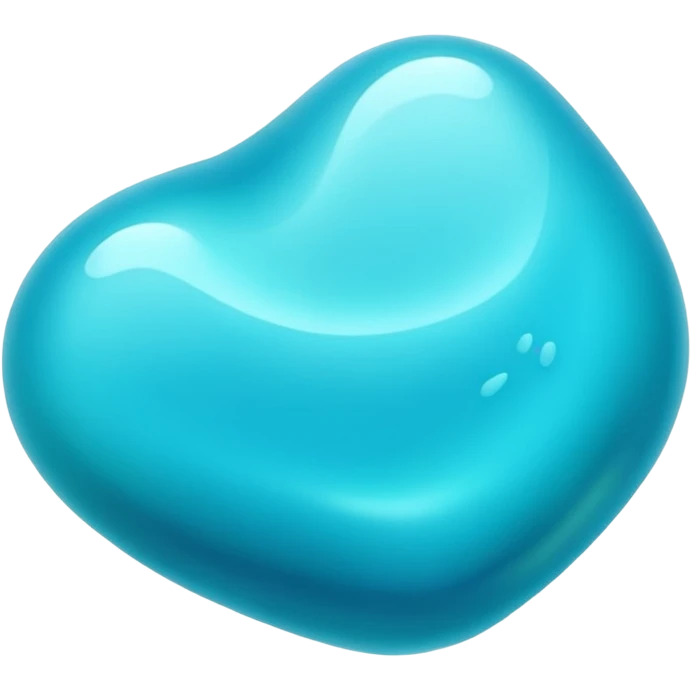 slime con forma irregular y que tiene muchos tonos de azul emoji