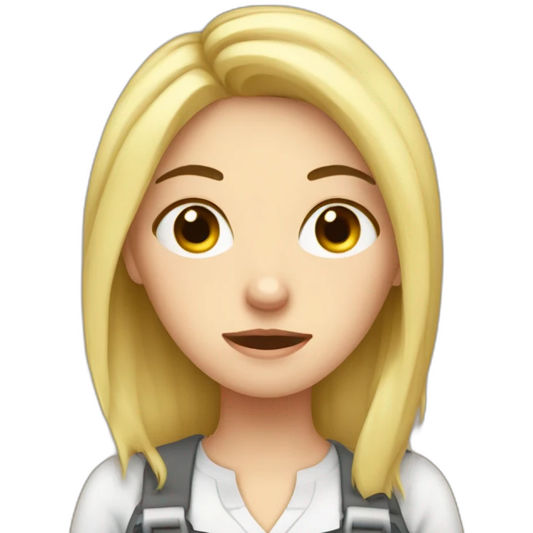 white girl's tired at work emoji