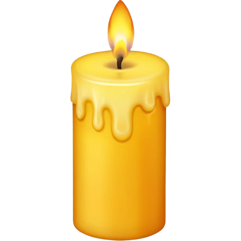 candle with a calm flame emoji