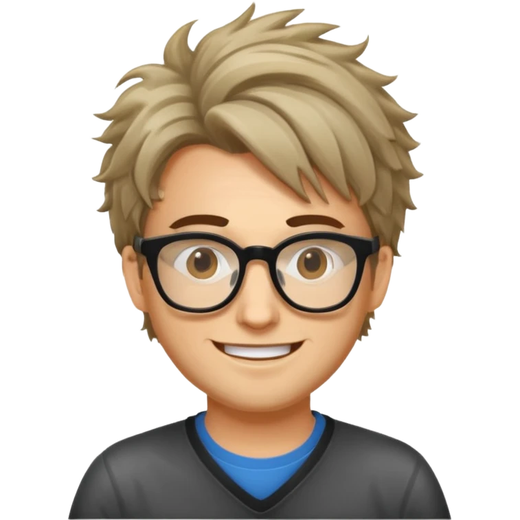 Crée-moi une image d'un passionné d'informatique, de type développeur d'applications Web emoji