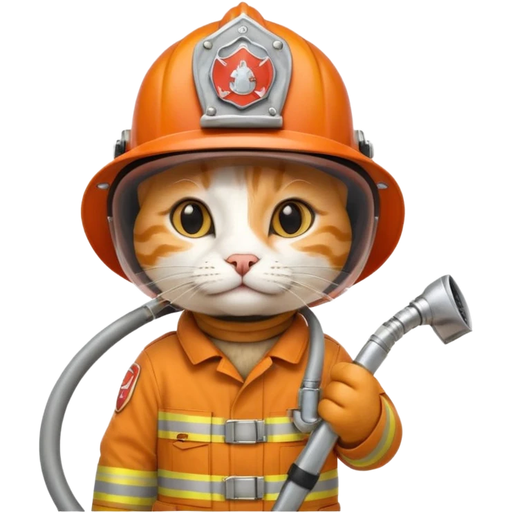 fireman cat emoji