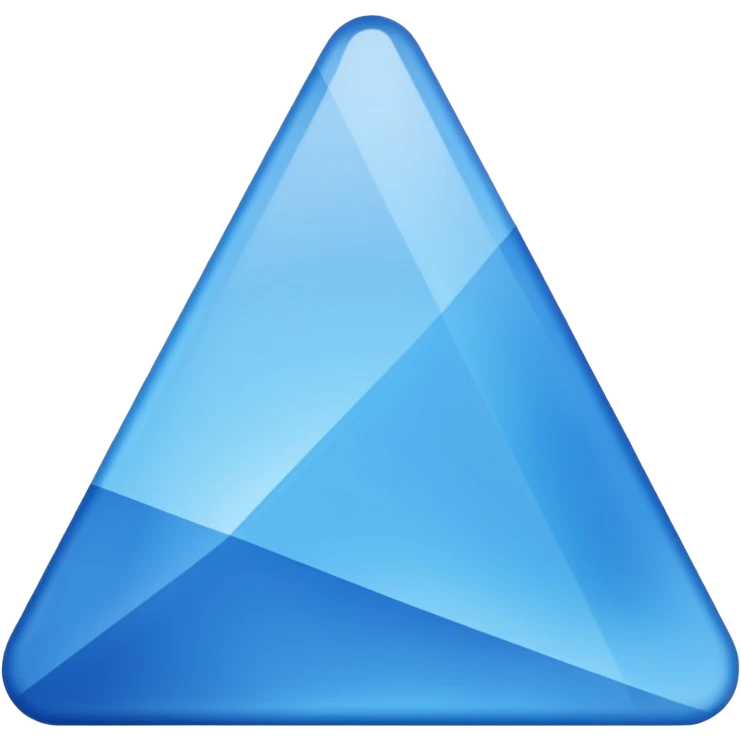 emoji for triangle blue color emoji