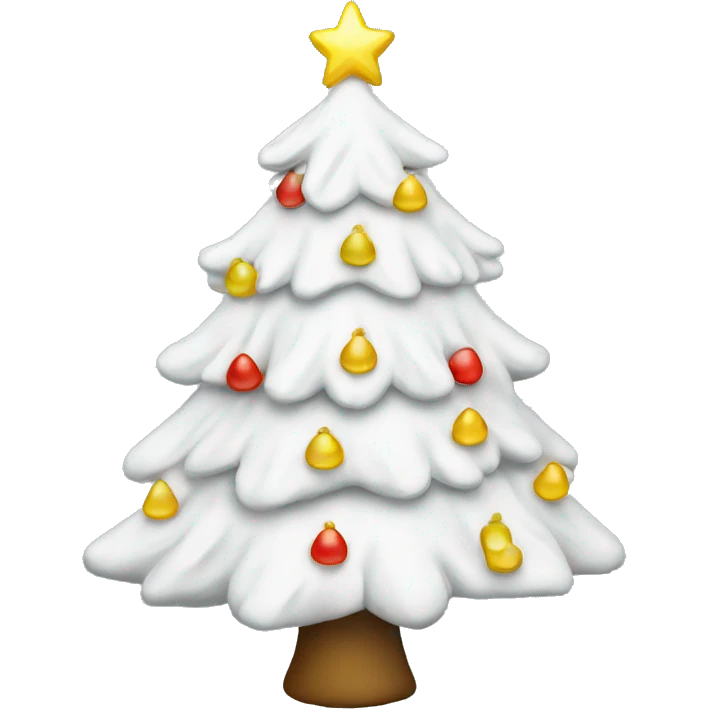 white christmas tree emoji