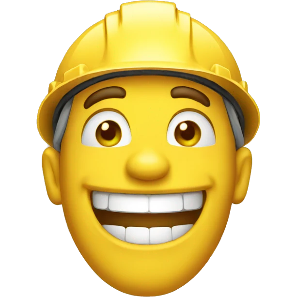 Laughing construction  emoji