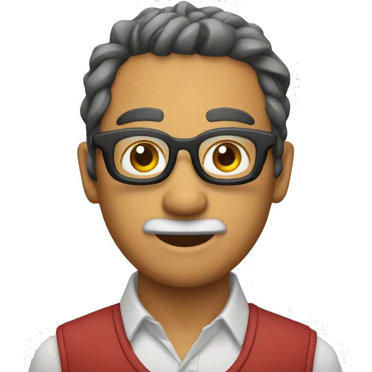 Viejito con lentes emoji