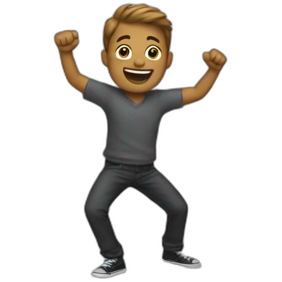 Guy dancing emoji