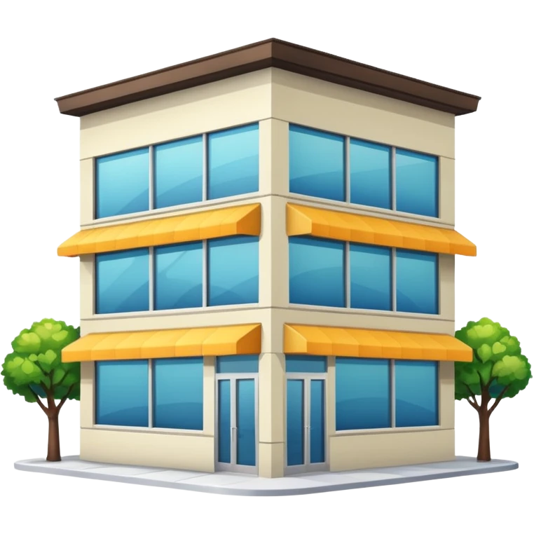healthy restaurant building emoji