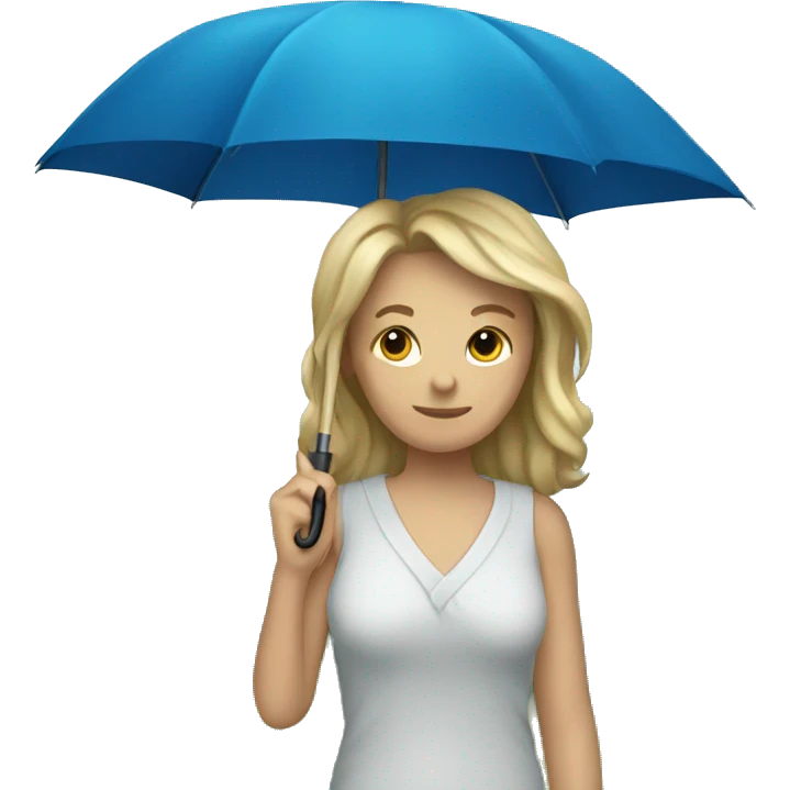 blue umbrella emoji