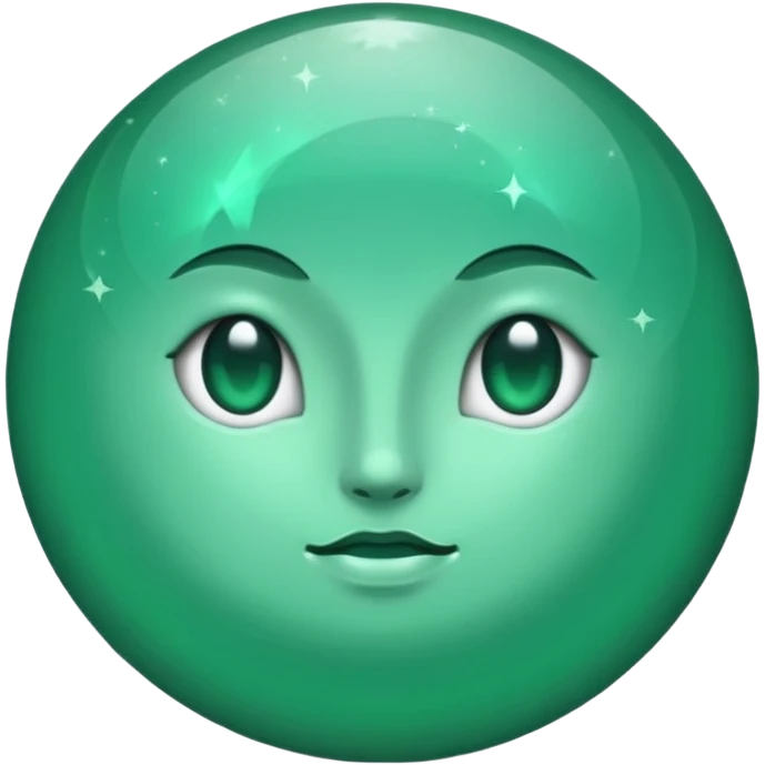 Moon emerald emoji