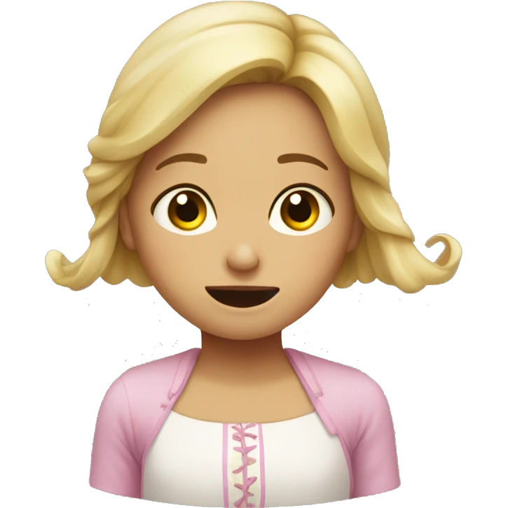 Niña durmiendo  emoji
