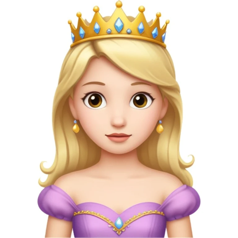 girls in a princess dress emoji