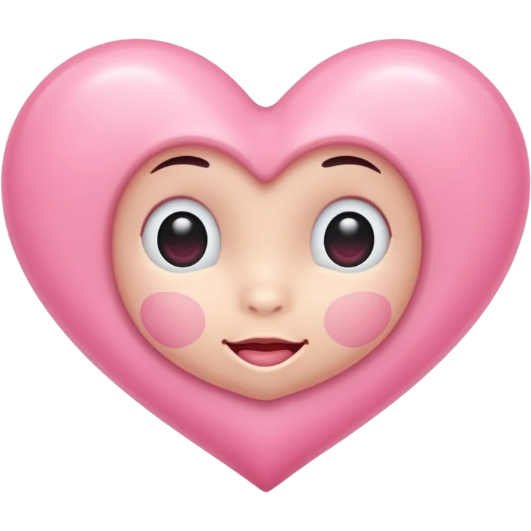 Baby pink heart emoji
