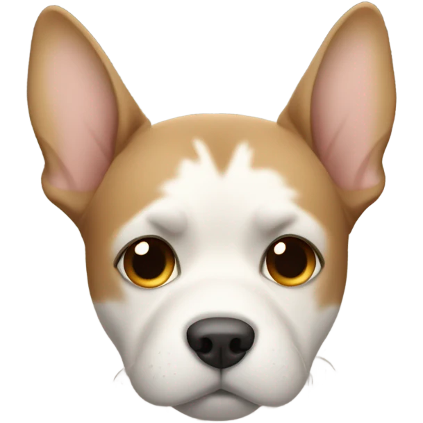 dog shutting eyes looking  emoji