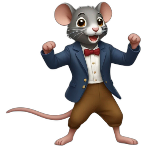 Raton laveur qui danse emoji