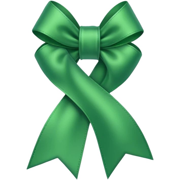 Green ribbon  emoji