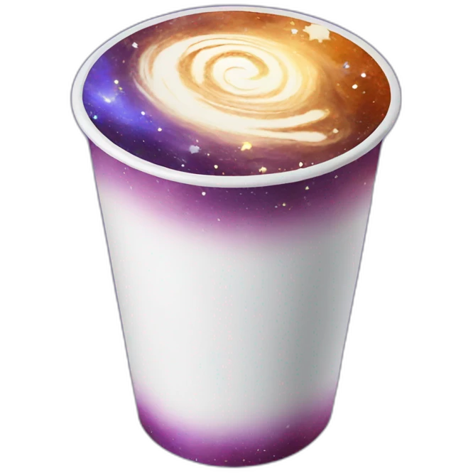 galaxy latte cup emoji
