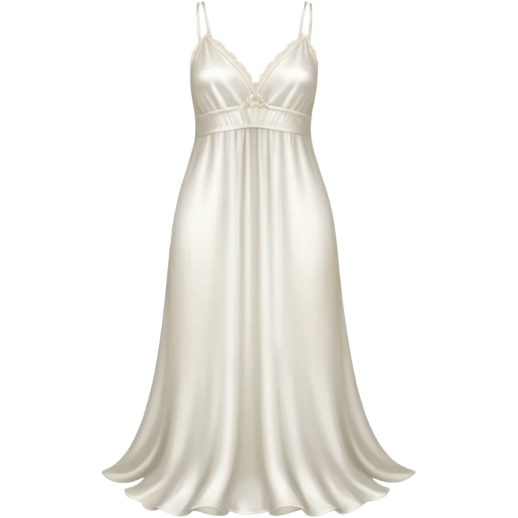 White silk nightgown  emoji