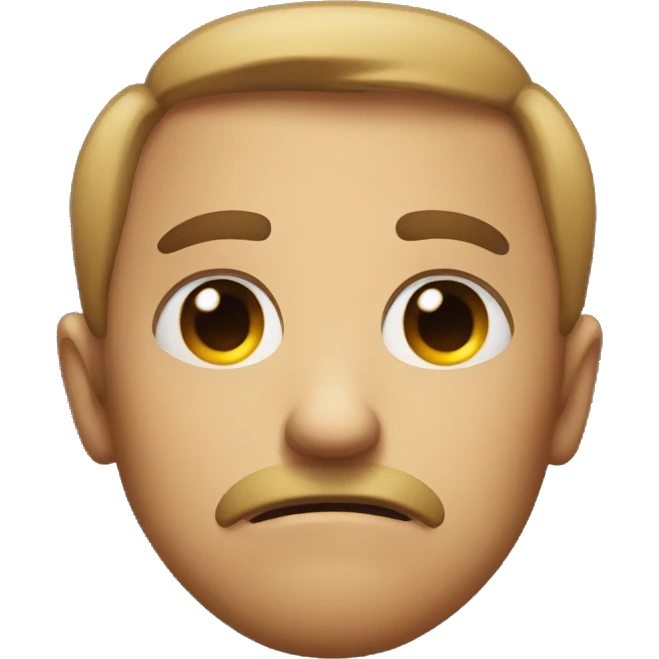 An emoji face that is giving an intense stare  emoji