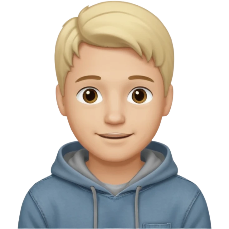 Kjekk gutt (lys i huden) som har pynta seg. Har på seg Jeans og grå hette genser og håret skal være  midtskill og fargen på håret er blondt. Litt øyevipper men ikke mye og litt mørke brun. Skal se HOT Å SEXY UT smile mer!!! Ca 20 år gammel  emoji