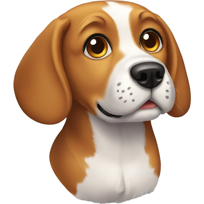 Beagle playing emoji