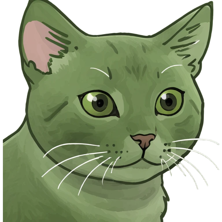 Unwell kitten emoji