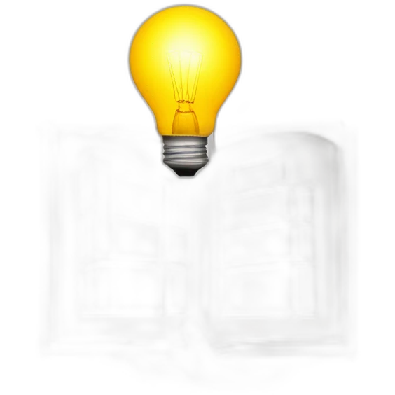 hands holding an architectural plan and a light bulb above emoji