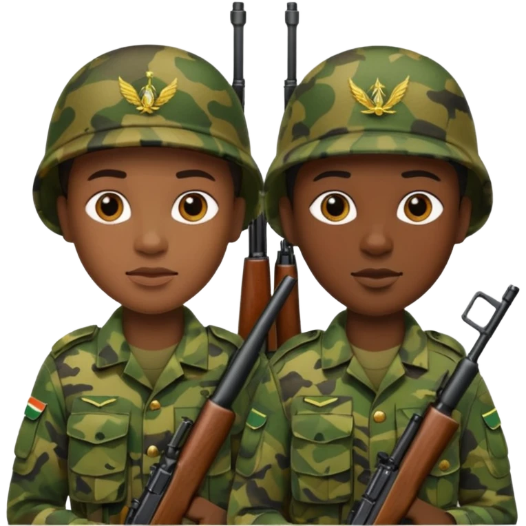 South African soldiers emoji