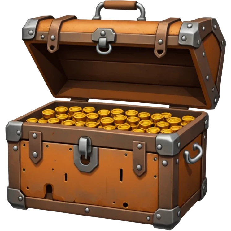 coffre avec de la ferraille cuivre  post apo survie loot  emoji