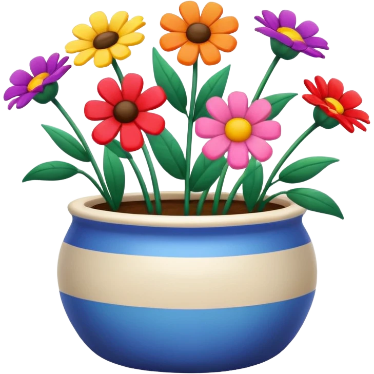 flowers in pot emoji