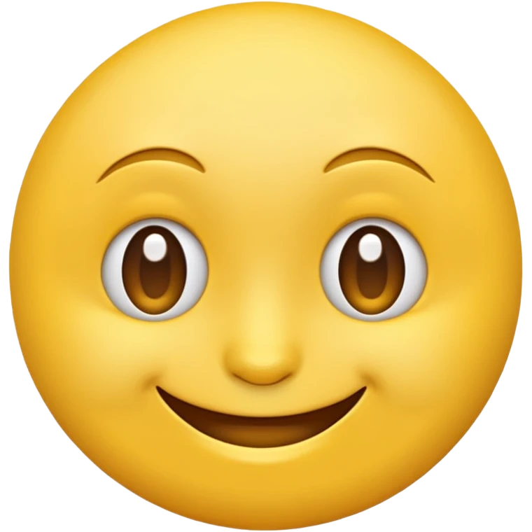 Emoji, yellow round smirking face emoji