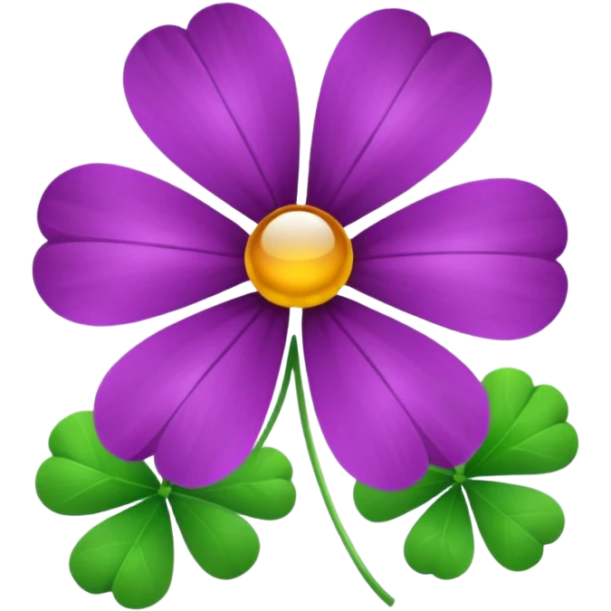 real cosmos star, but with clover, to make star look like lucky star emoji