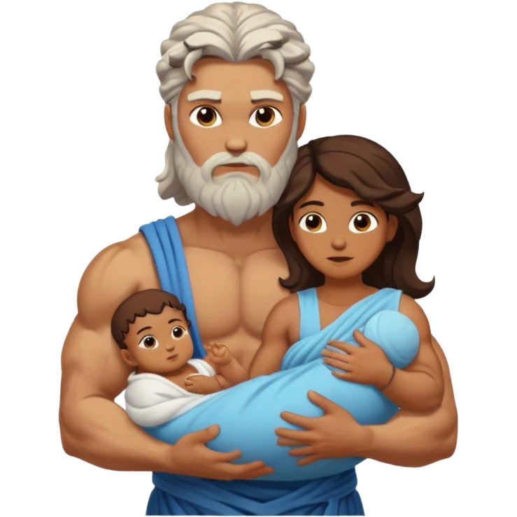zeus a women and a baby  emoji