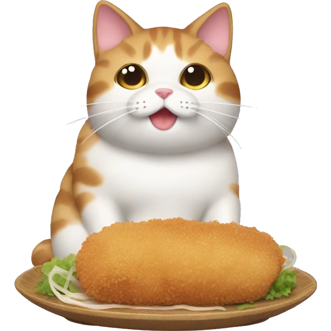 tonkatsu cat emoji