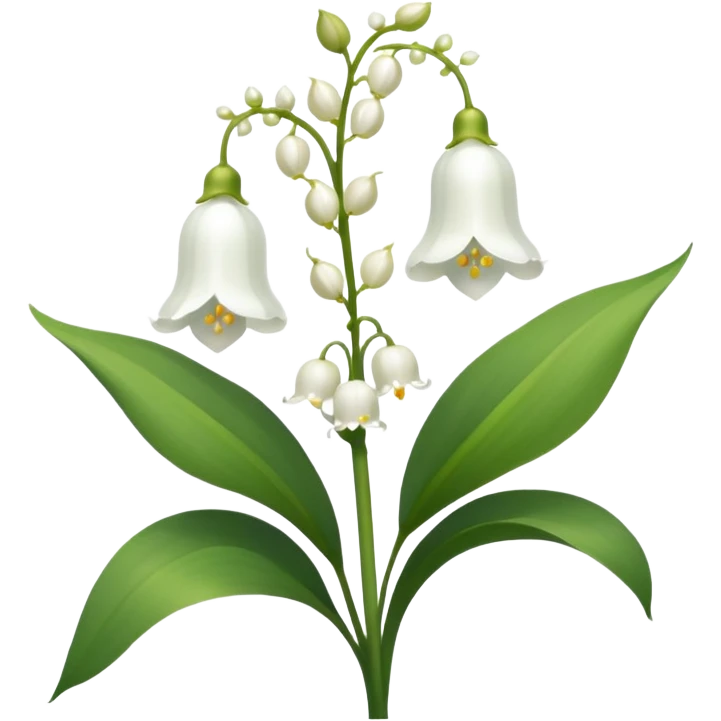 White lily of the valley  emoji