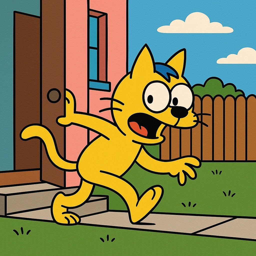 Sneak back – to return quietly and secretly.
The cat sneaked back into the house after being outside all night. emoji