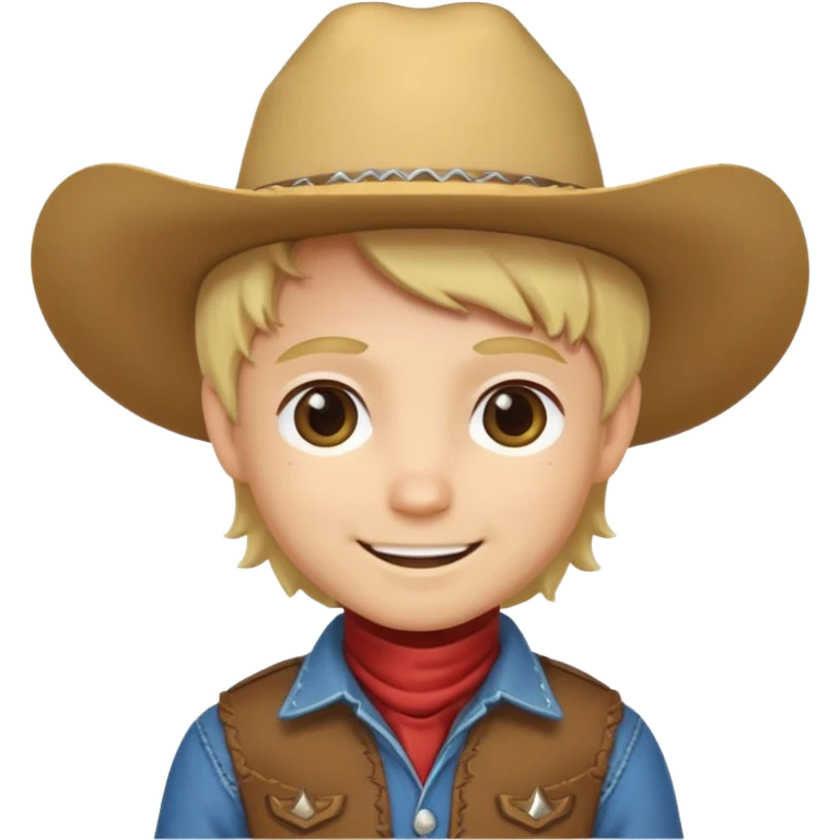 chibi cowboy blonde  emoji