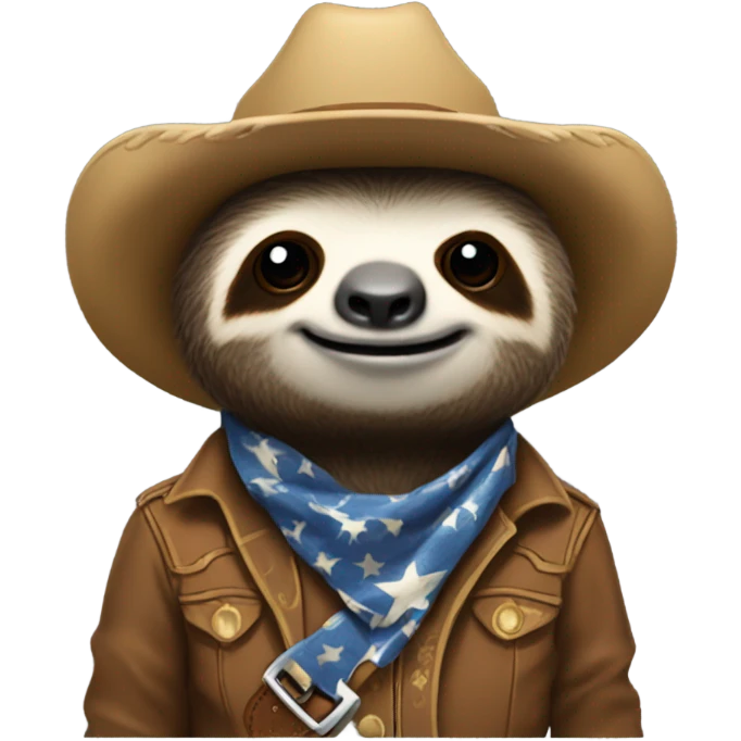 Cowboy sloth emoji
