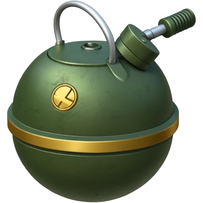 military green anti-personnel mine emoji