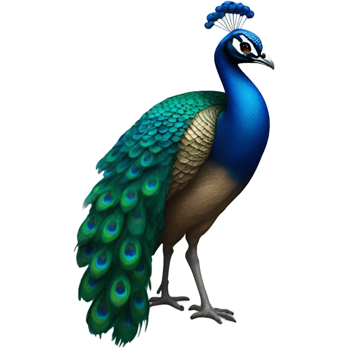 Peacock in a hoodie emoji