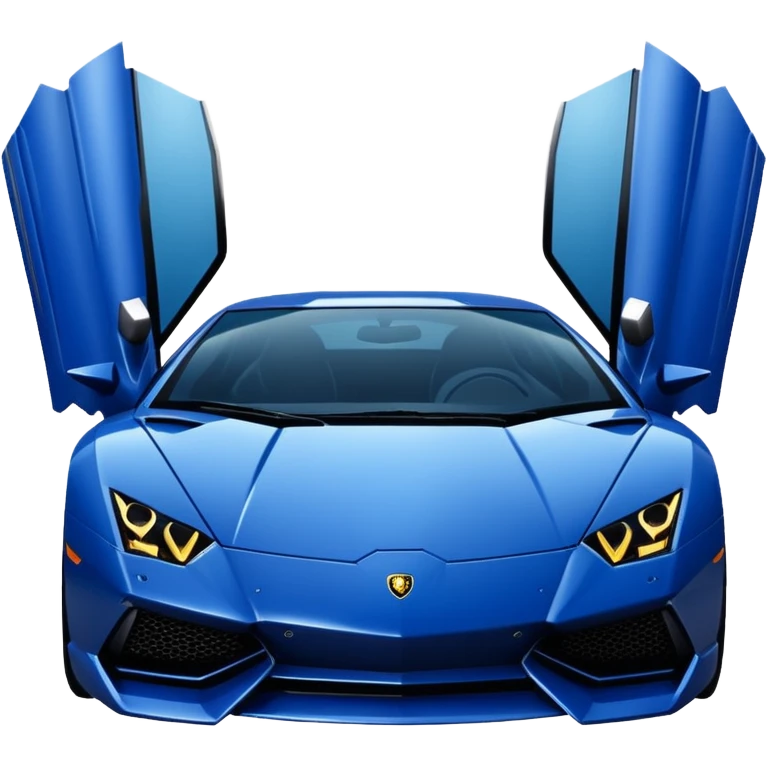 navy blue lamborghini  emoji