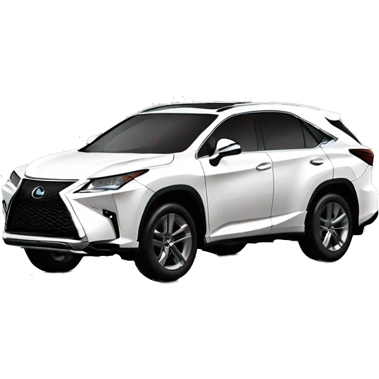 White Lexus crossover emoji