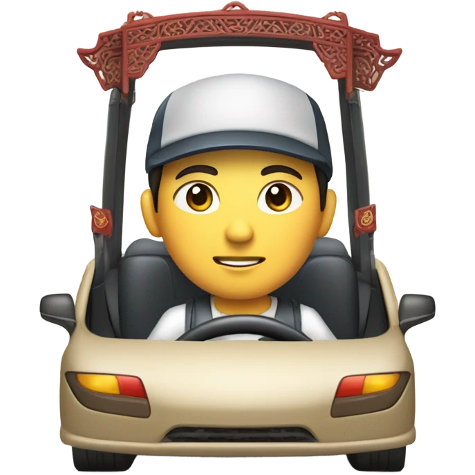 Chinese driving emoji