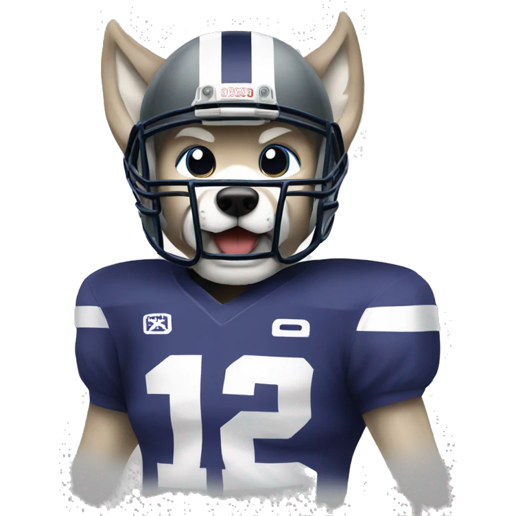 Husky football emoji