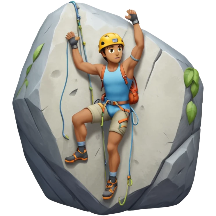 full body climber man emoji