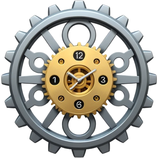 Clock Gear emoji