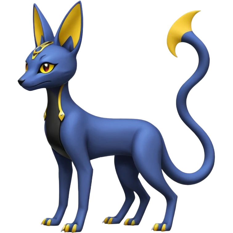 Heliolisk-Bastet-Lombax-Sergal-Umbreon-Cyclizar-Genesect-Pokémon, full body emoji