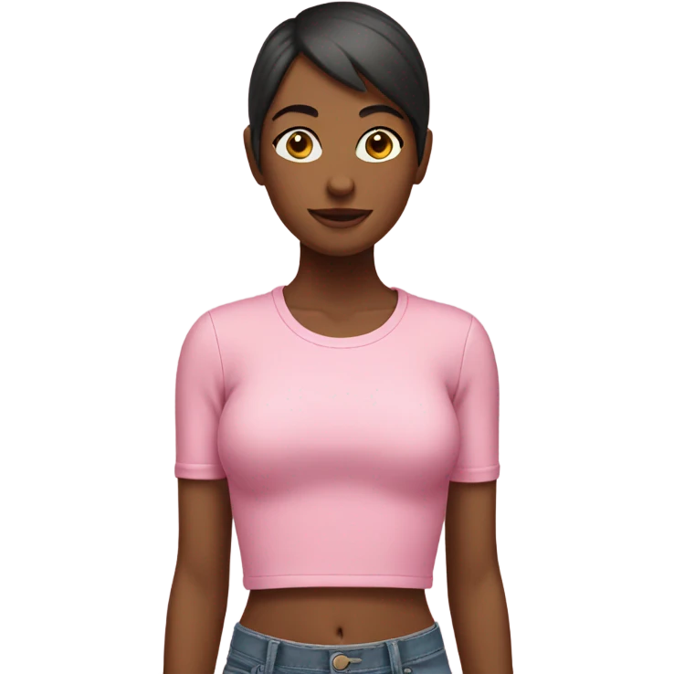 Pink short top emoji