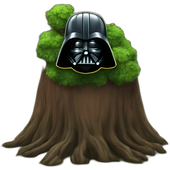 Darth Vader as a tree emoji