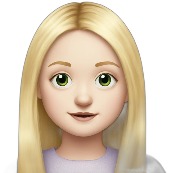 actress child dakota fanning emoji